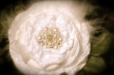 Bridal Ivory Fabric Flower